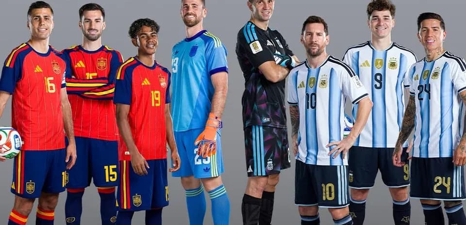 Jugadores de España y Argentina para el Mundial 2026