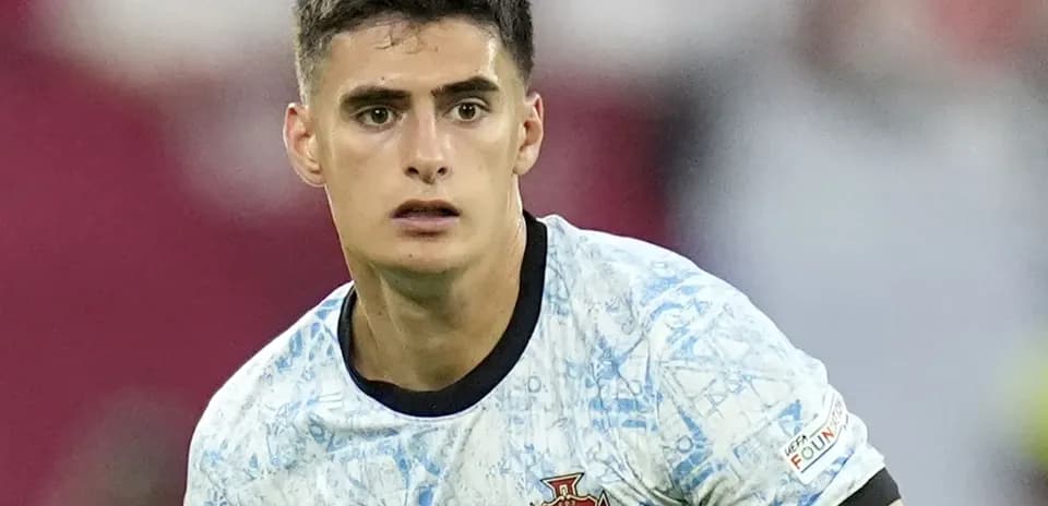 Jugador de Portugal en acción durante un partido
