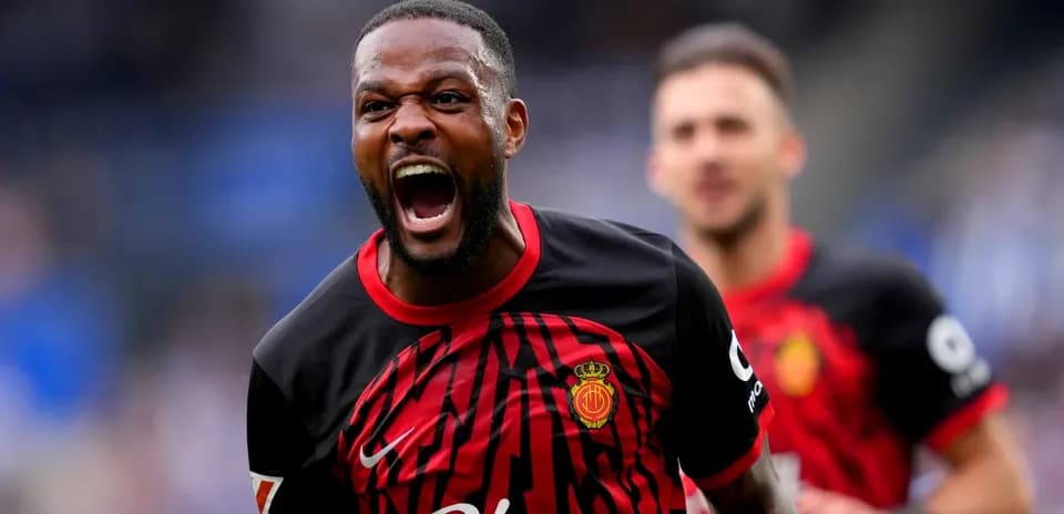 Jugador de Mallorca celebrando un gol