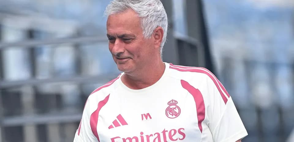 Entrenador de Real Madrid en la sesión de entrenamiento