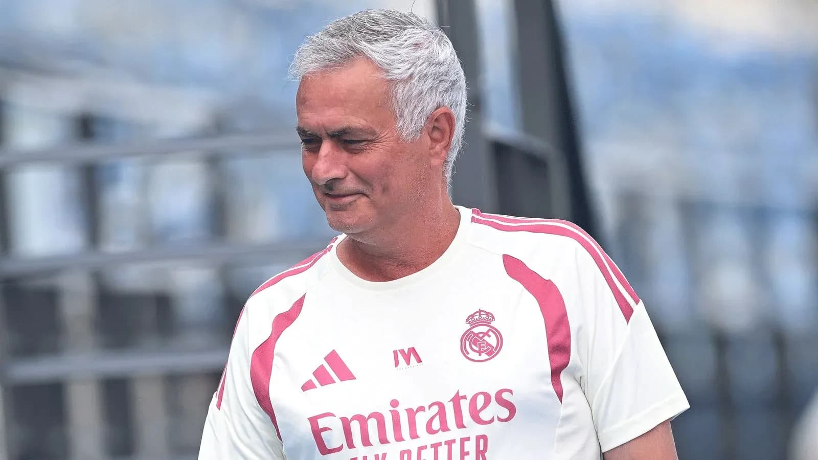 Entrenador de Real Madrid en la sesión de entrenamiento