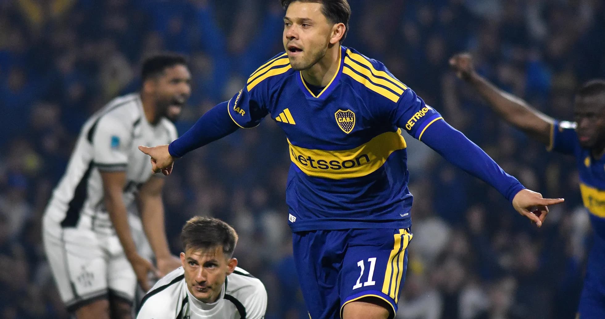 Jugador de Boca Juniors celebrando un gol