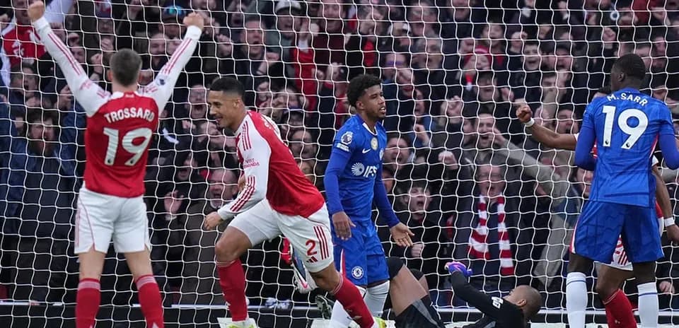 Gol de Arsenal contra Chelsea en Premier League