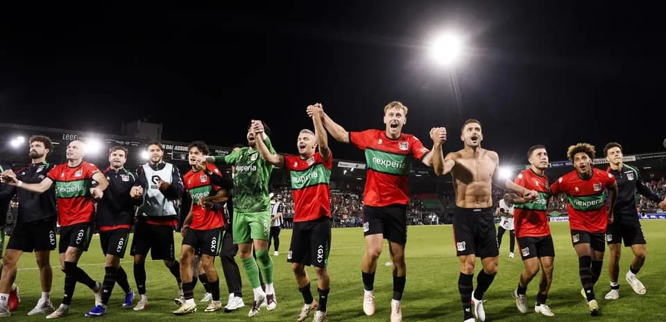 Jugadores de Bodo/Glimt celebrando una victoria