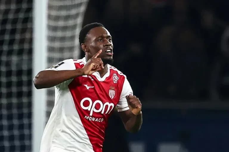 Jugador de AS Monaco celebrando un gol