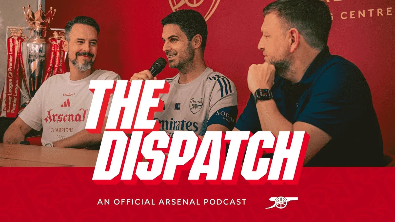Mikel Arteta hablando en el podcast oficial de Arsenal