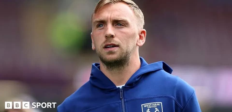 Jugador de West Ham United en la cancha