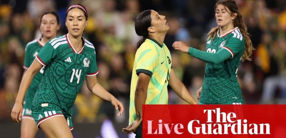 Jugadoras de México y Australia en el partido