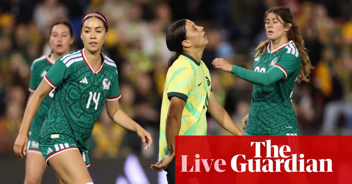 Jugadoras de México y Australia en el partido
