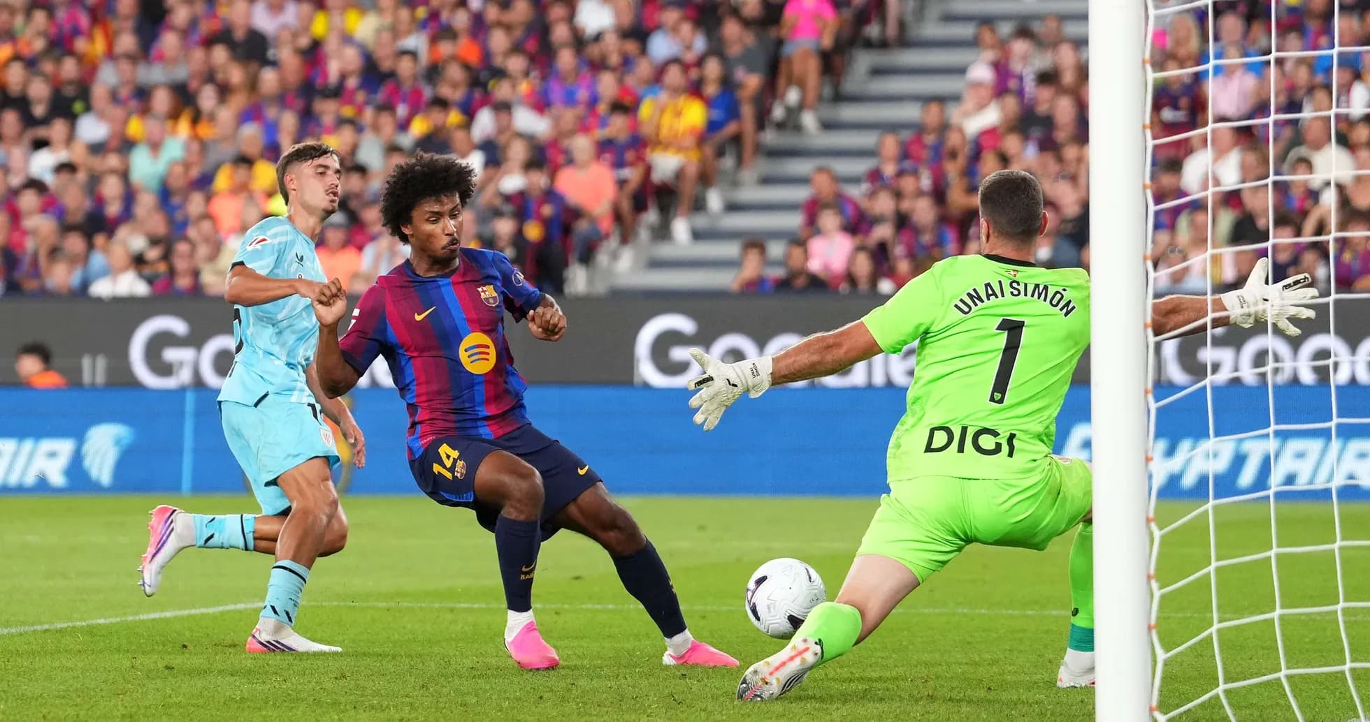 Gol de jugador del Barcelona contra Getafe