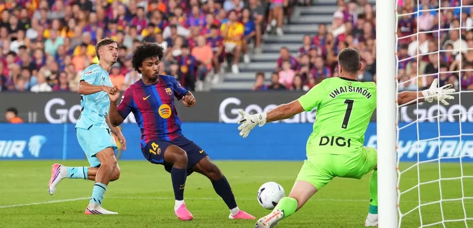 Gol de jugador del Barcelona contra Getafe
