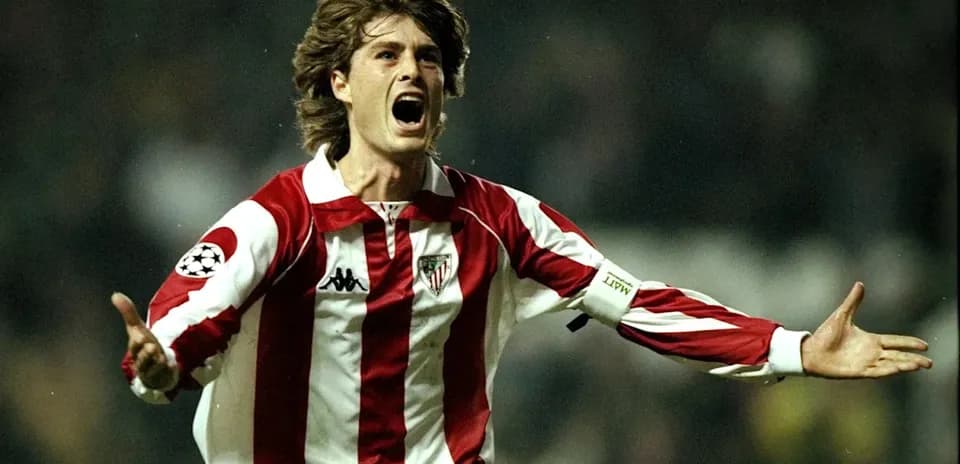 Jugador de Athletic Club celebrando un gol