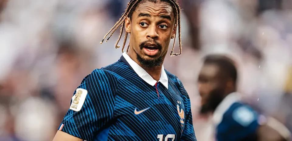 Jugador de Francia en el campo durante un partido