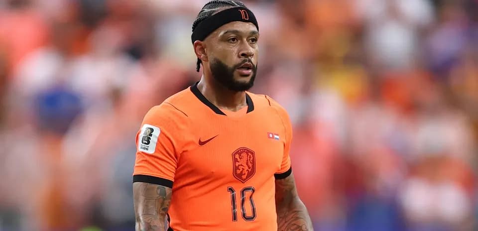 Jugador de la selección de Países Bajos en acción