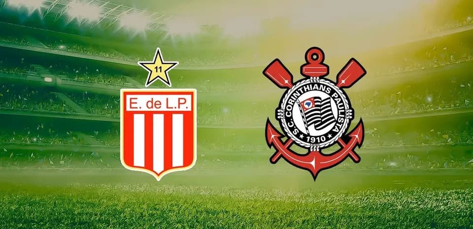 Logos de Estudiantes L.P. y Corinthians