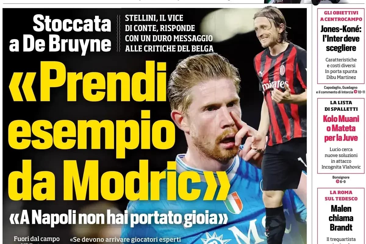 Kevin De Bruyne en portada de periódico deportivo