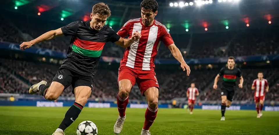 Jugador en acción durante el partido de fútbol