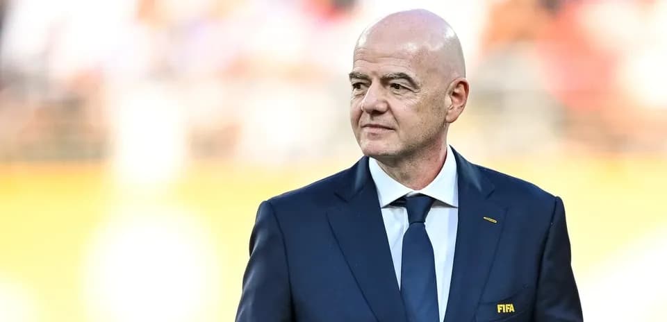 Gianni Infantino en evento de fútbol