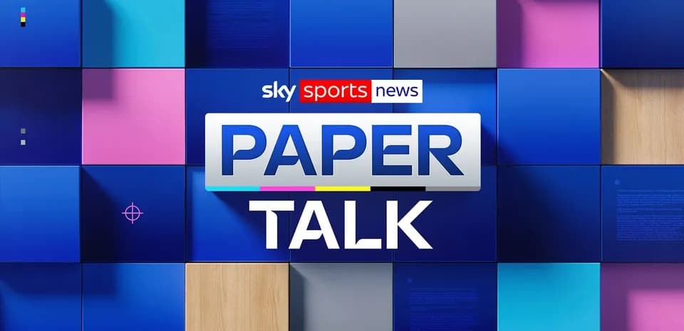 Logo de Paper Talk sobre fondo de colores