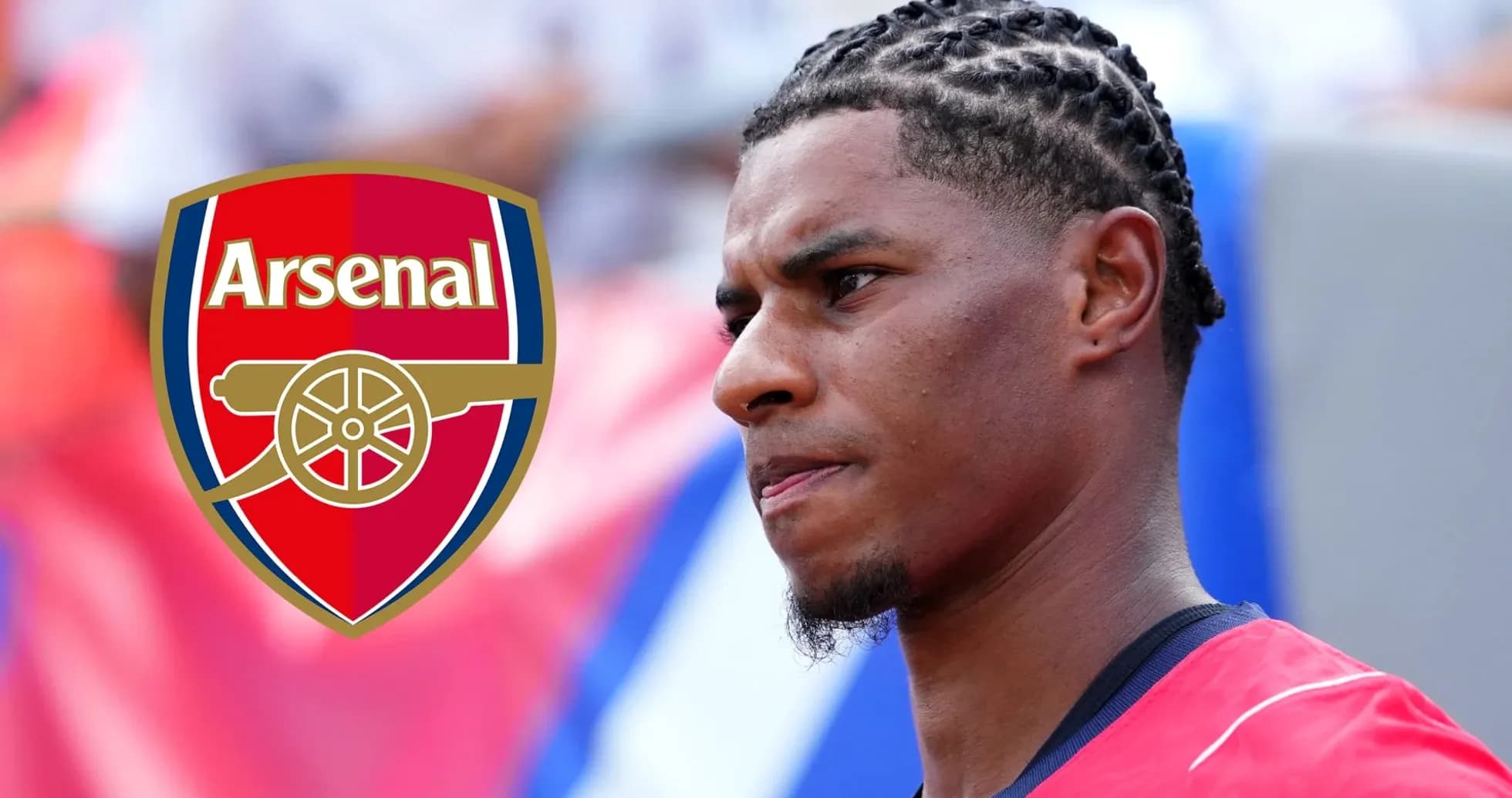 Jugador de Arsenal en la cancha antes del partido