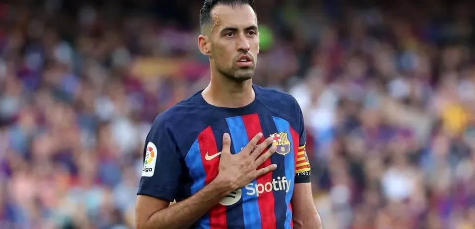 Jugador de FC Barcelona durante un partido en el Camp Nou