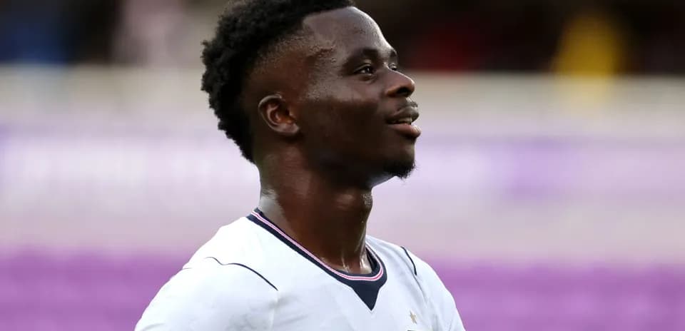 Jugador de Inglaterra sonriendo durante el partido