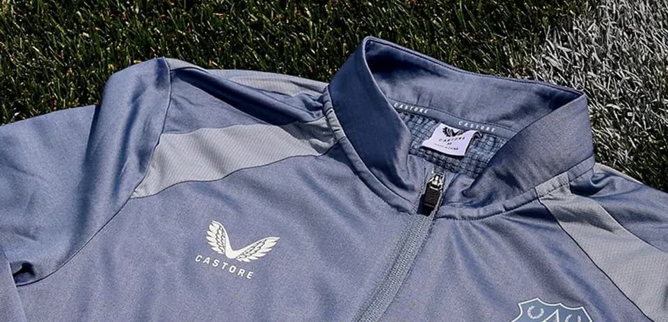 Chaqueta de entrenamiento gris de Everton FC