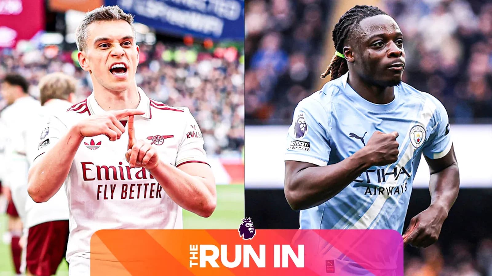 Jugadores de Arsenal y Manchester City en acción