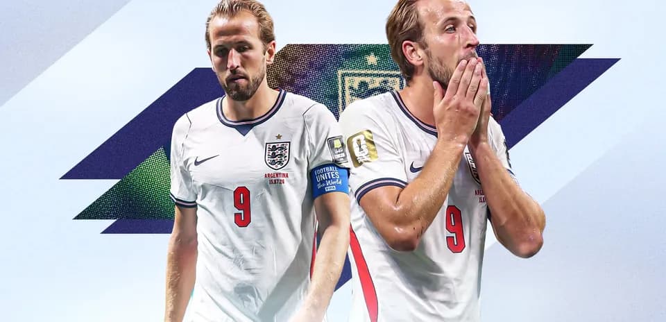 Harry Kane en camiseta de Inglaterra durante el torneo
