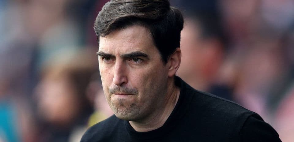 Entrenador observando el partido desde la línea de banda