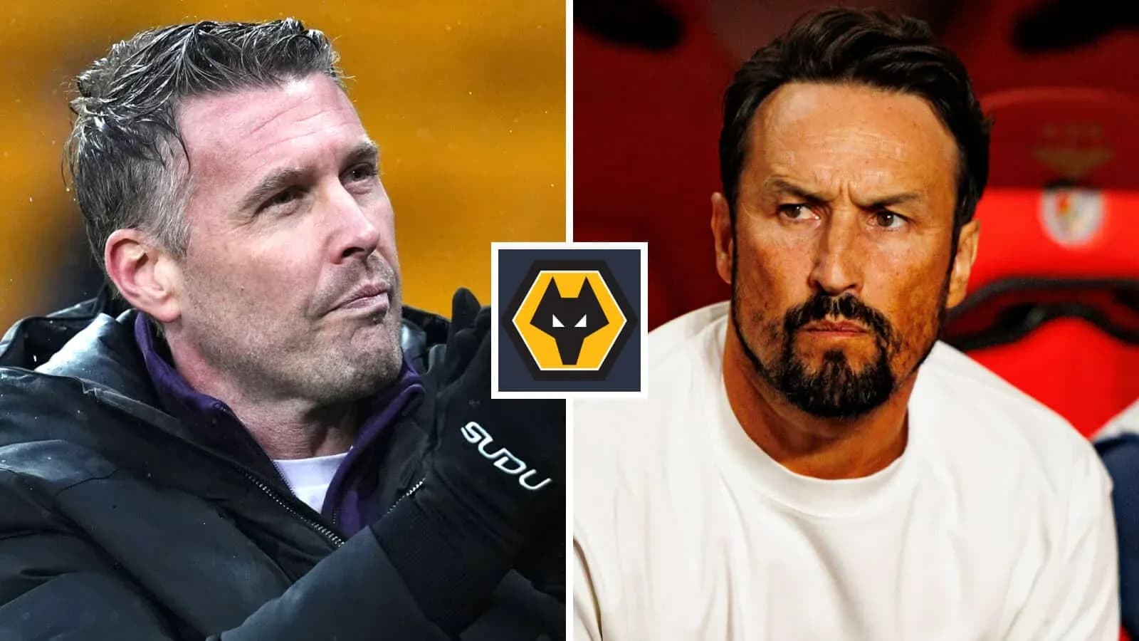 Entrenadores de Wolverhampton en partido de fútbol