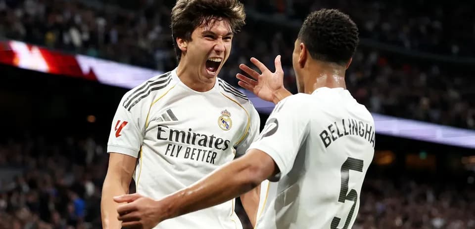 Celebración de jugadores de Real Madrid