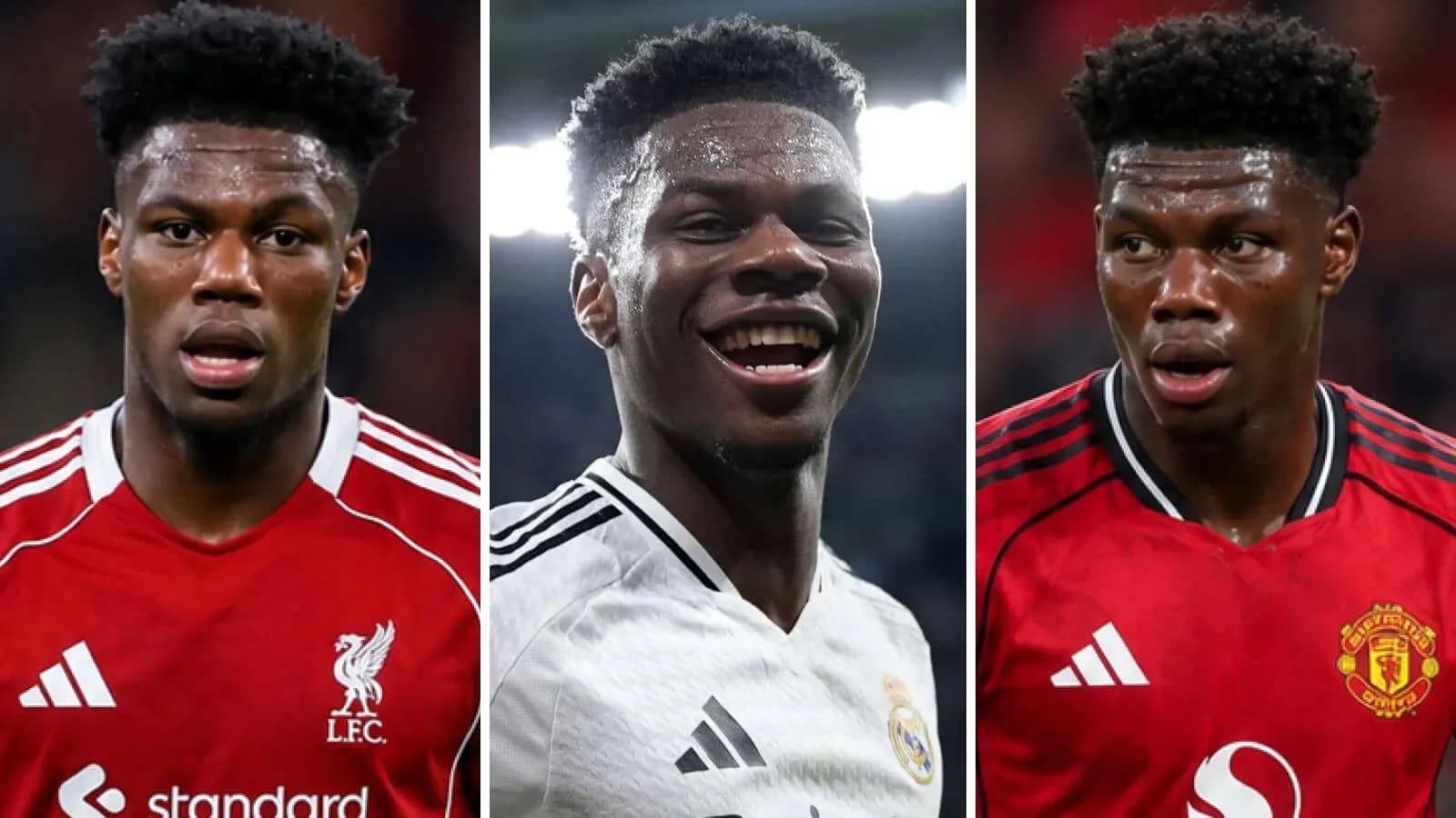 Jugador en diferentes camisetas de clubes de fútbol