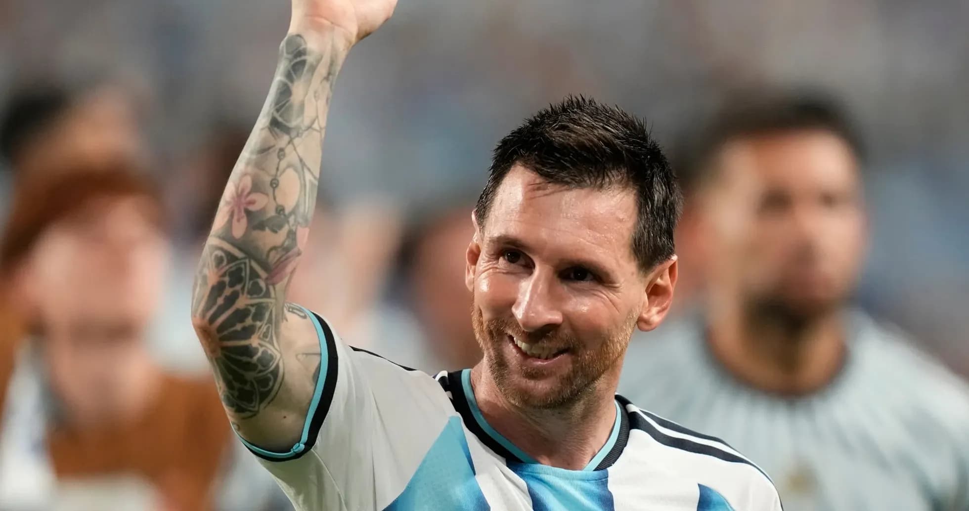 Jugador levantando el puño en celebración