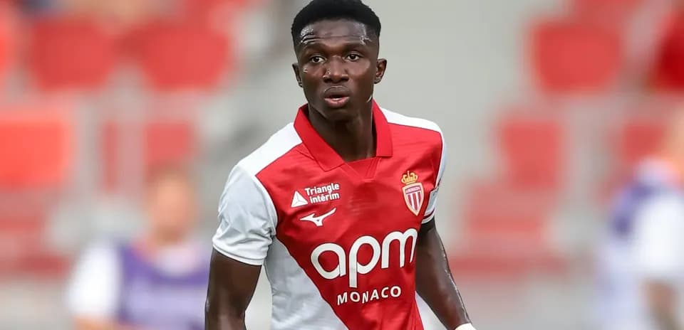 Jugador de AS Monaco en acción durante un partido