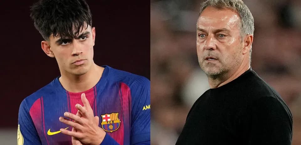 Jugador del Barcelona y entrenador en la banda