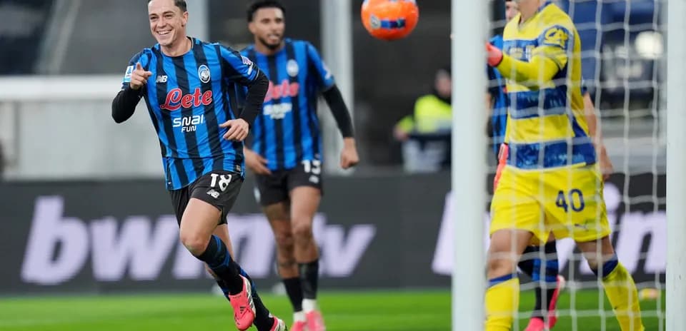 Jugador de Atalanta celebrando un gol