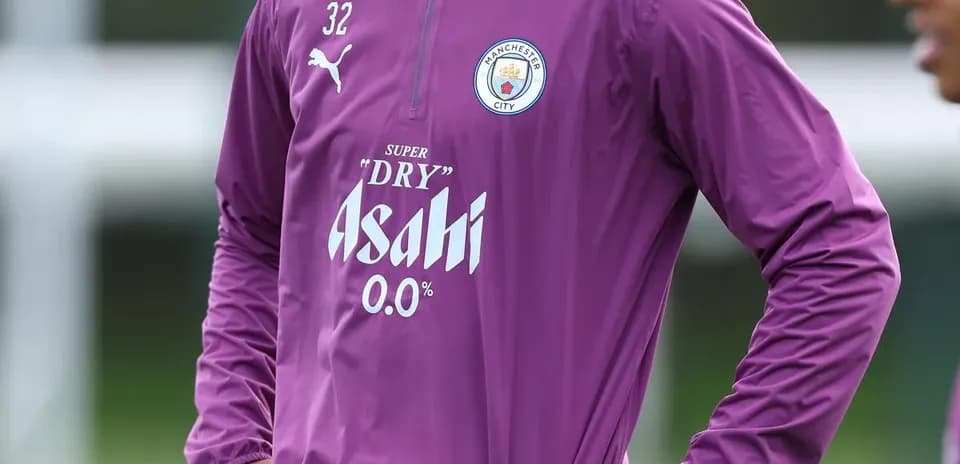 Jugador de Manchester City en sesión de entrenamiento