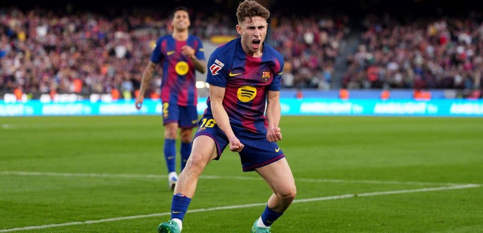 Jugadores de Barcelona celebrando un gol