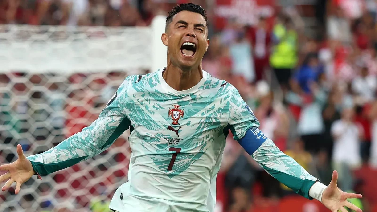Cristiano Ronaldo celebra un gol con Portugal