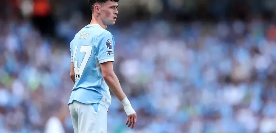 Phil Foden en acción durante un partido