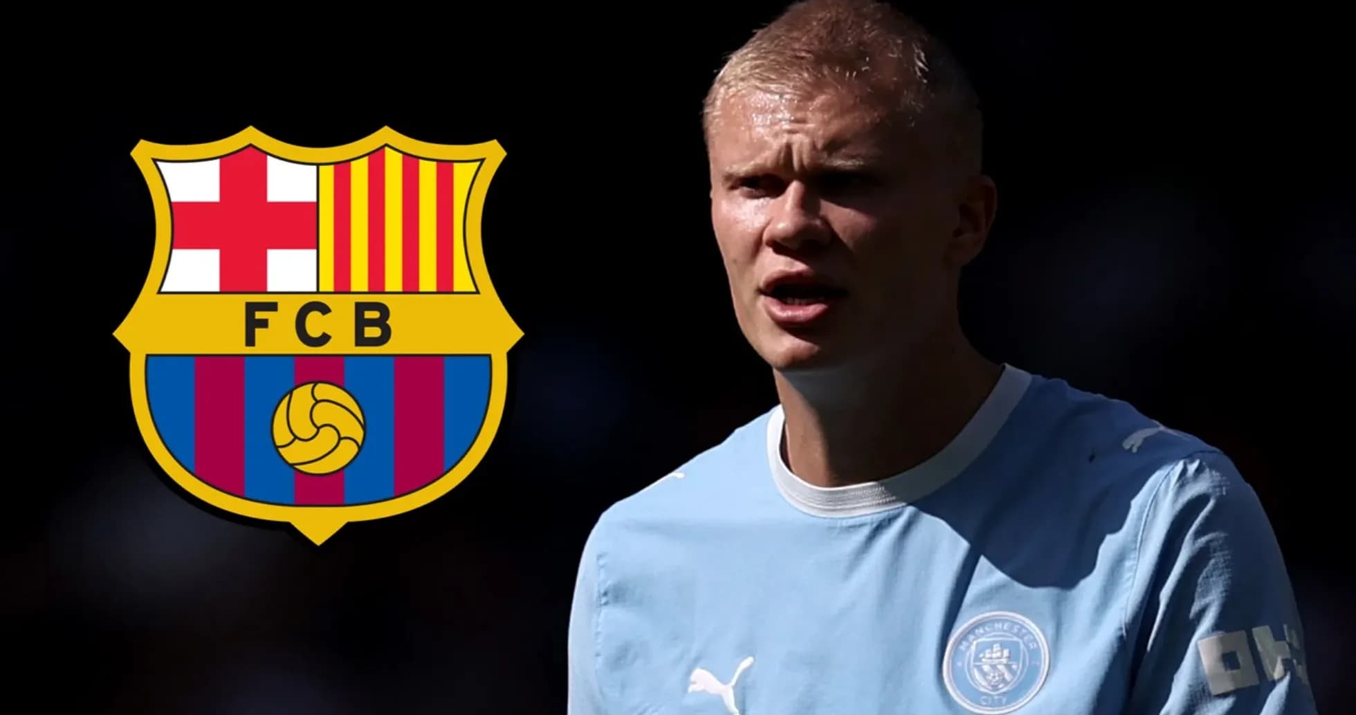 Jugador de fútbol con logo de FC Barcelona