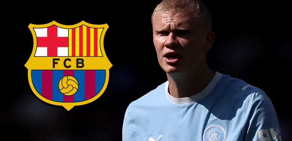 Jugador de fútbol con logo de FC Barcelona