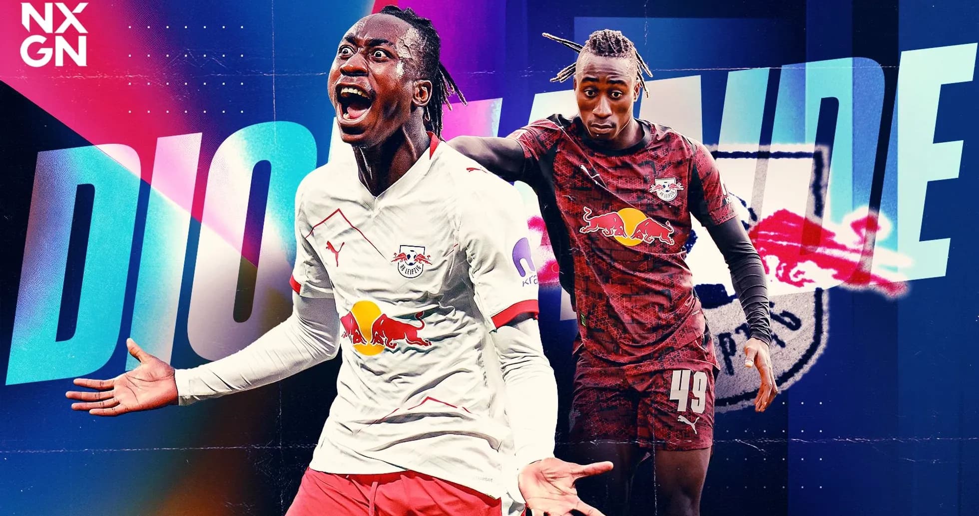 Dioh Keïta en acción con el RB Leipzig