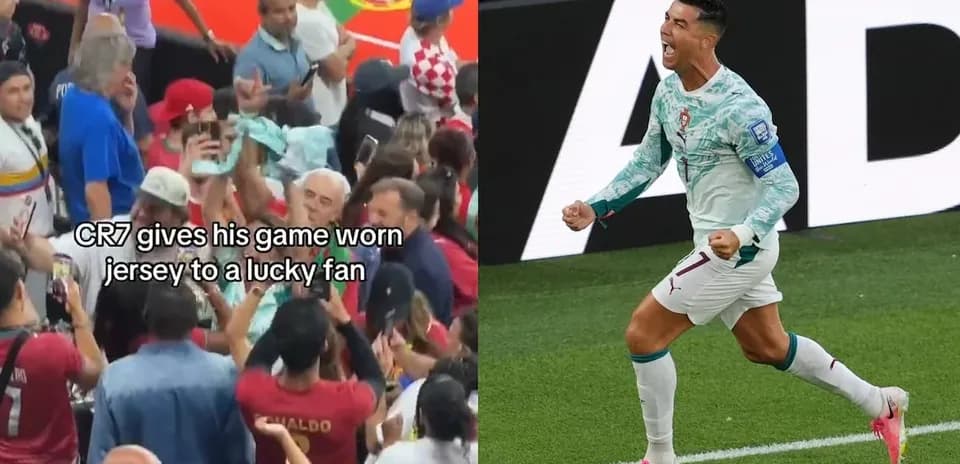Cristiano Ronaldo celebra un gol en el partido