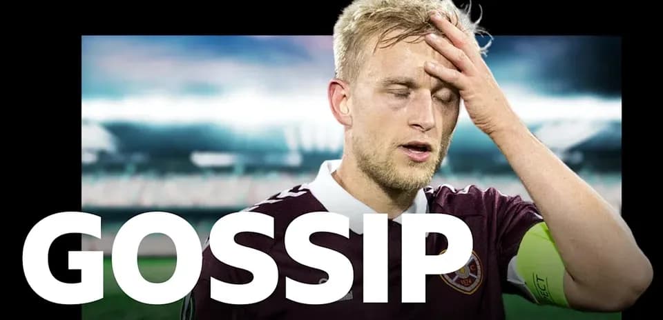 Jugador con camiseta de Hearts tocándose la frente