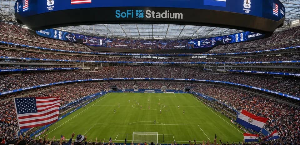 Estadio SoFi durante el partido USA vs Paraguay