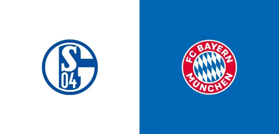 Logos de Schalke 04 y FC Bayern München