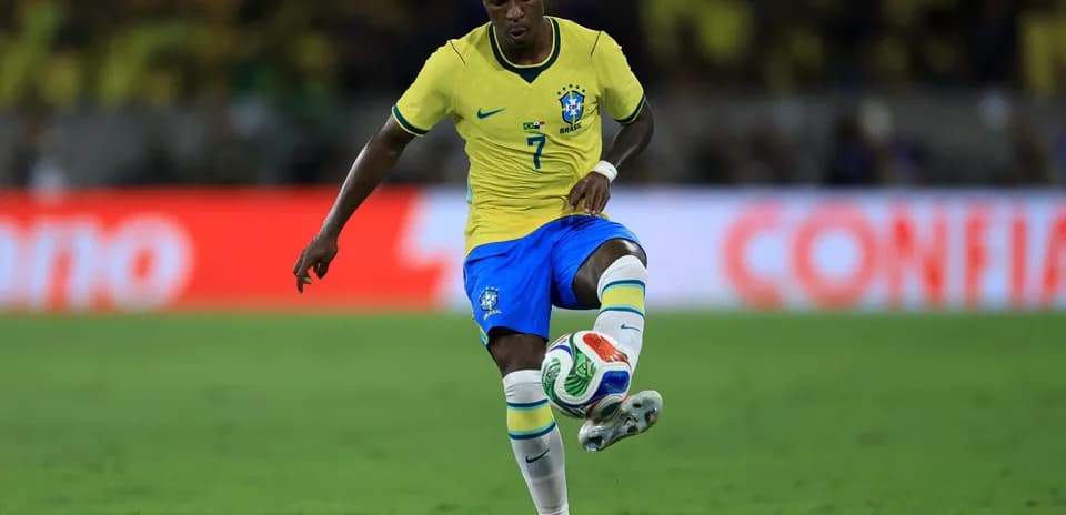 Jugador de Brasil en acción durante un partido