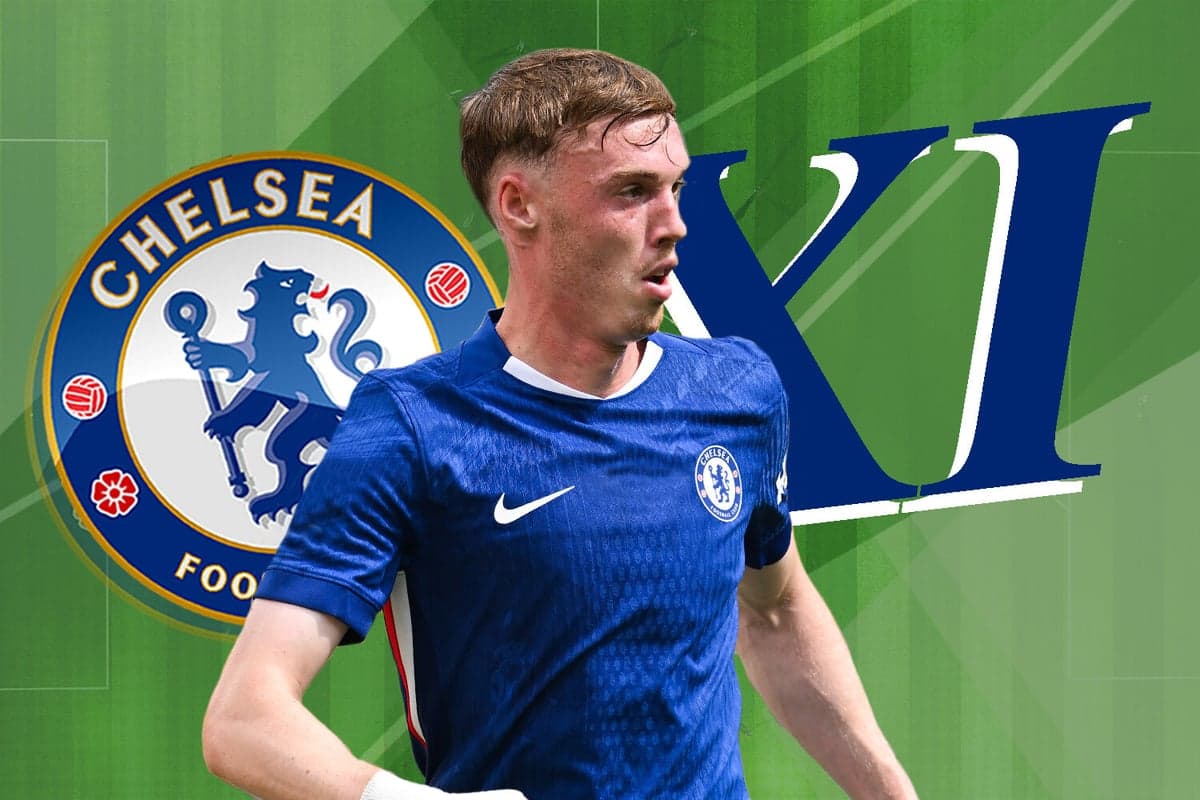 Jugador de Chelsea en acción con logo de equipo